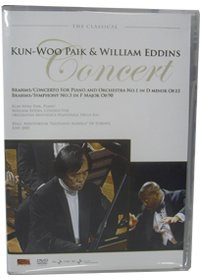 백건우 & 윌리암 에딘 콘서트 : 브람스 피아노 협주곡 1번 공연실황 - DVD