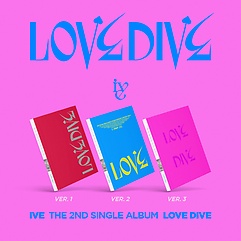 IVE(아이브) - LOVE DIVE[2nd Single Album][VER.1 or VER.2  or VER.3 3종 중 1종 랜덤발송]